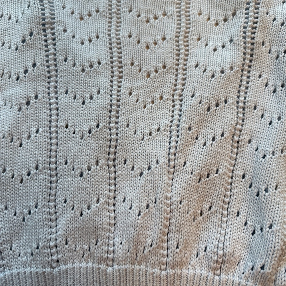 Wild fable cropped light blue dainty knit floral embroidered cardigan - Picture 13 of 13